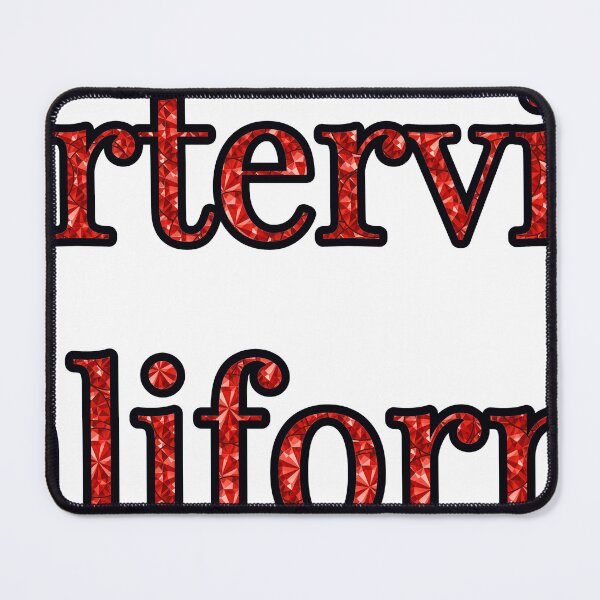 Item preview, Porterville California City Name With Red Rhinestone designed and sold by TheIconSmith.