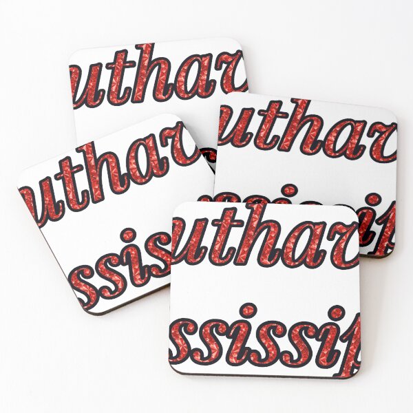 Item preview, Southaven Mississippi City Name With Red Rhinestone designed and sold by TheIconSmith.