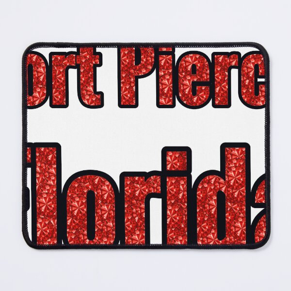 Item preview, Fort Pierce Florida City Name With Red Rhinestone designed and sold by TheIconSmith.