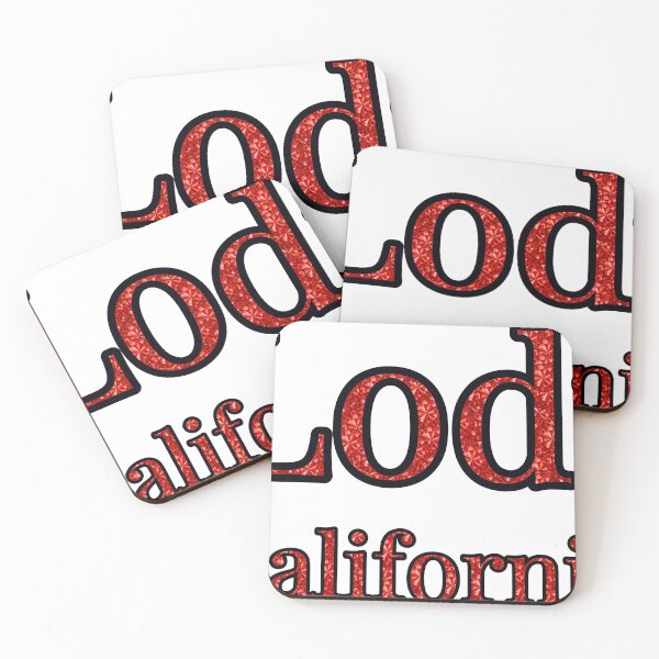 Item preview, Lodi California City Name With Red Rhinestone designed and sold by TheIconSmith.