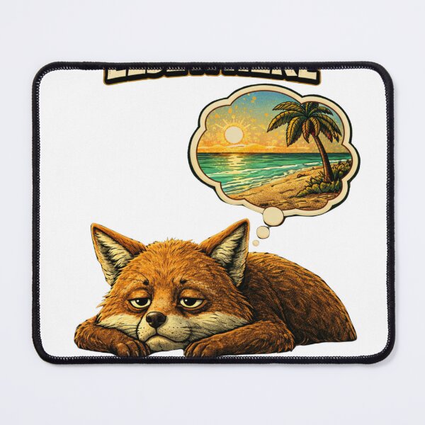 Item preview, Funny Relatable Design – Mentally Elsewhere Fox Graphic designed and sold by ZEVARO.