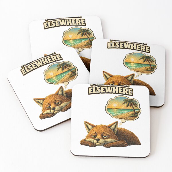 Item preview, Funny Relatable Design – Mentally Elsewhere Fox Graphic designed and sold by ZEVARO.