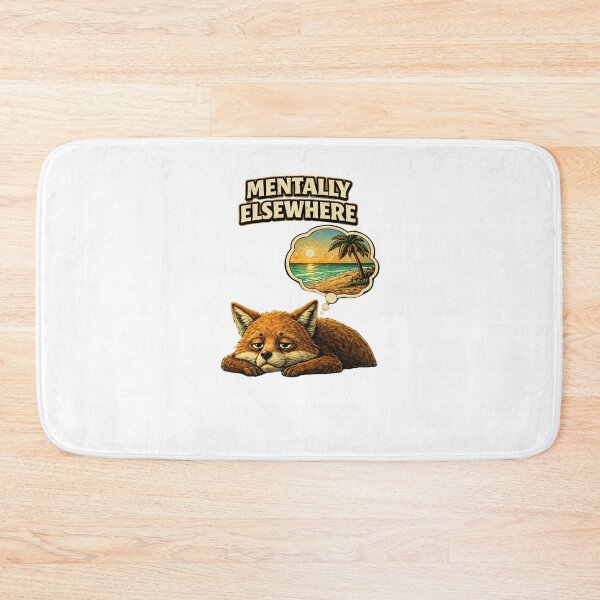 Item preview, Funny Relatable Design – Mentally Elsewhere Fox Graphic designed and sold by ZEVARO.