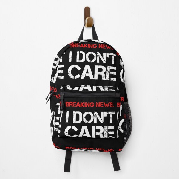 Item preview, Breaking News: I Don't Care - Funny Sarcastic Quote Art Print designed and sold by DesignArtist.ia.