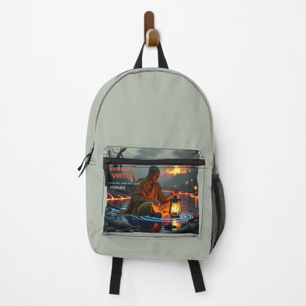Item preview, Invincible Virtue — Those Who Walk the Path Are Never Alone | Monk in Luminous Waters Illustration designed and sold by Creative-RE.