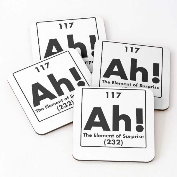 Item preview, 117 Ah The Element Of Surprise (232) Black Design designed and sold by NuralsArt.