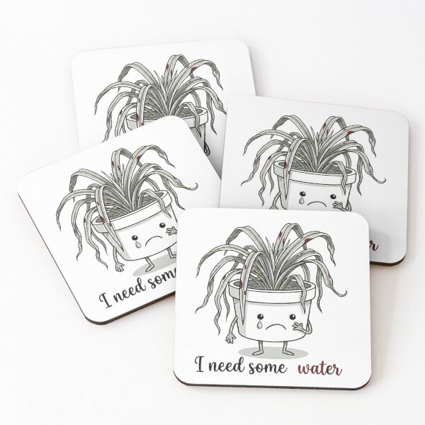 Item preview, "I Need Some Water" - Cute Sad Plant designed and sold by PoomDesign.