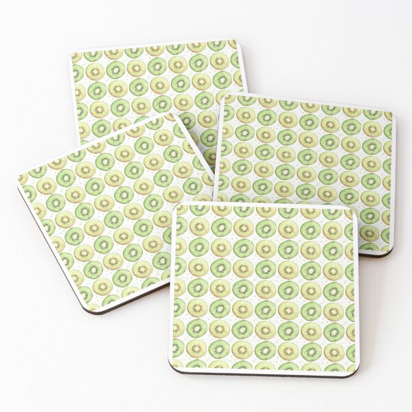 Item preview, Watercolor Green and Yellow Kiwi Slices  designed and sold by silviaol.