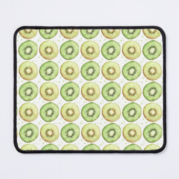 Item preview, Watercolor Green and Yellow Kiwi Slices designed and sold by silviaol.