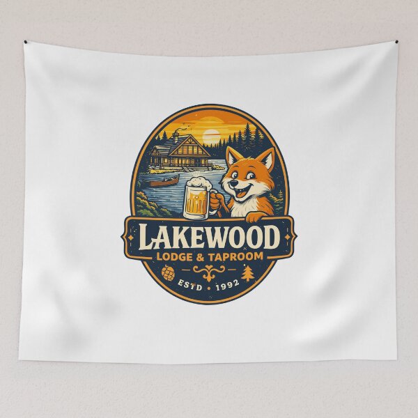 Item preview, Lakewood Lodge Taproom T-Shirt designed and sold by Matinez Pink.