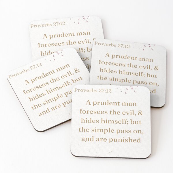 Item preview, Proverbs 27:12 designed and sold by Undonemadenew.