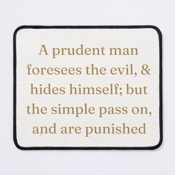 Item preview, Proverbs 27:12 designed and sold by Undonemadenew.