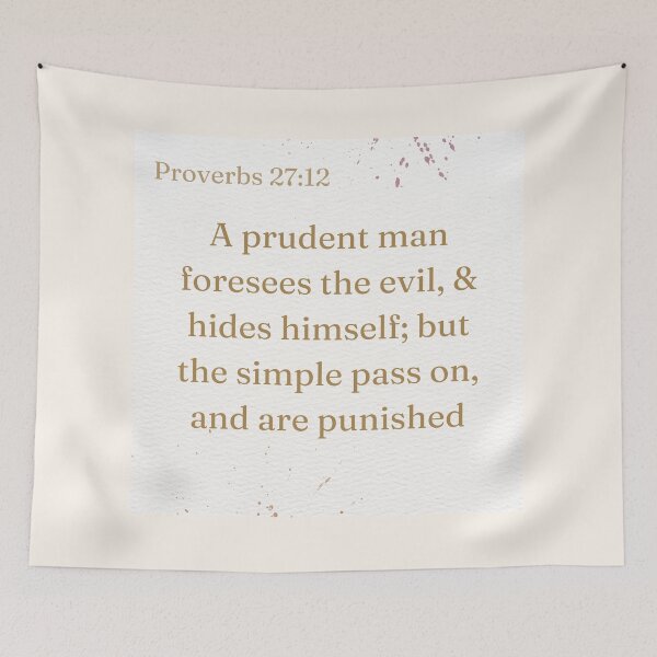 Item preview, Proverbs 27:12 designed and sold by Undonemadenew.