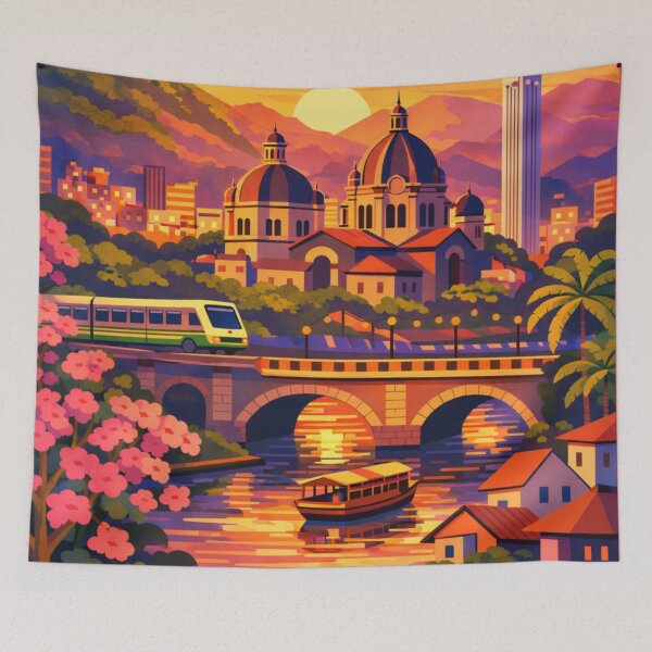 Item preview, Medellín Colombia Travel Poster designed and sold by MatthewHeights.