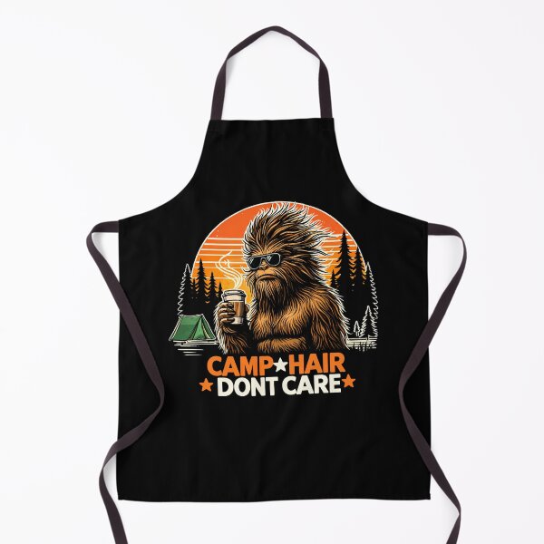 Item preview, Camp Hair Don't Care Camping funny bigfoot designed and sold by Kladhadredo.