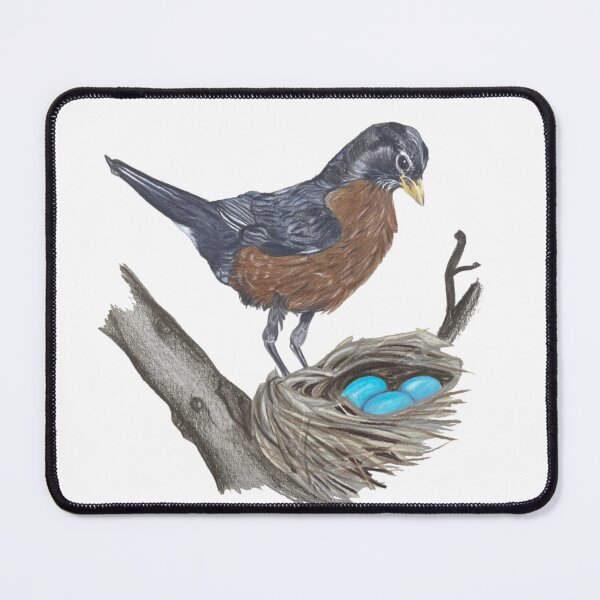 Item preview, Mama Robin Colored Pencil Drawing designed and sold by Heather Barker.