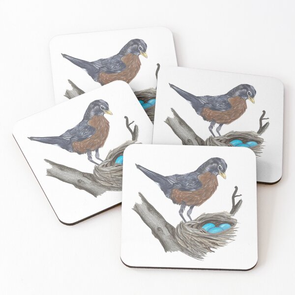 Item preview, Mama Robin Colored Pencil Drawing designed and sold by Heather Barker.