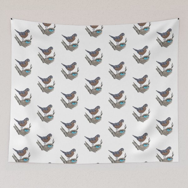 Item preview, Mama Robin Colored Pencil Drawing designed and sold by Heather Barker.