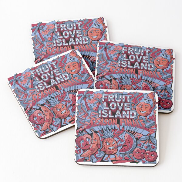 Item preview, Viral Fruit Love Island Cubist Picasso Art designed and sold by TailTraceDesign.
