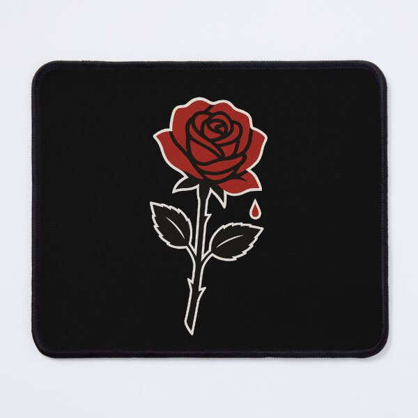 Item preview, BLACK rose, red rose pattern designed and sold by Sn1ver.