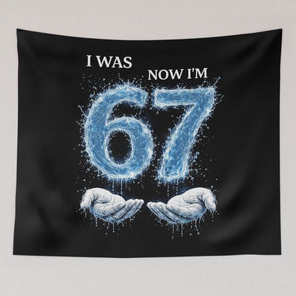 Item preview, I was 6 Now I'm 7 Six Seven 67 Meme Funny 7th funny Birthday Kids designed and sold by Kladhadredo.