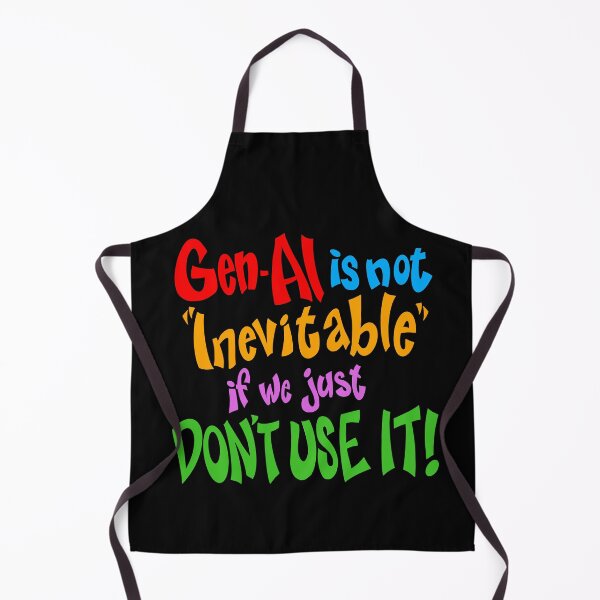Item preview, Not Inevitable (Anti-Gen-AI) designed and sold by Chumpmonkey Art.