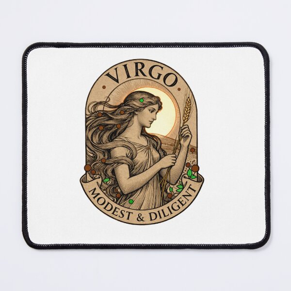 Item preview, Virgo. Modest & Diligent (Version 3) designed and sold by Birdie and Flynn.
