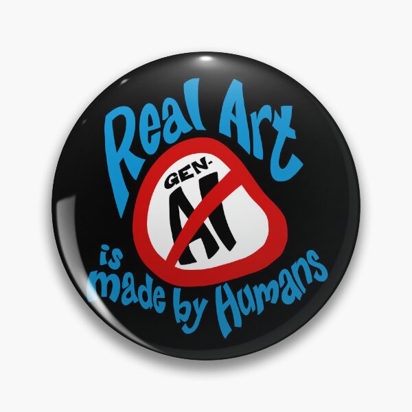 Item preview, Real Art (Anti-Gen-AI) designed and sold by Chumpmonkey Art.
