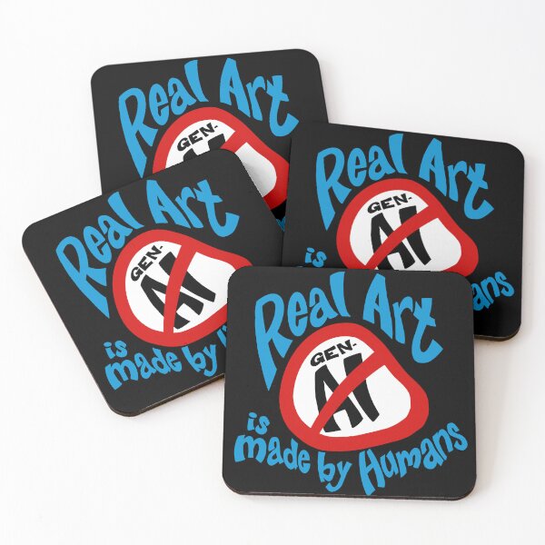 Item preview, Real Art (Anti-Gen-AI) designed and sold by Chumpmonkey Art.