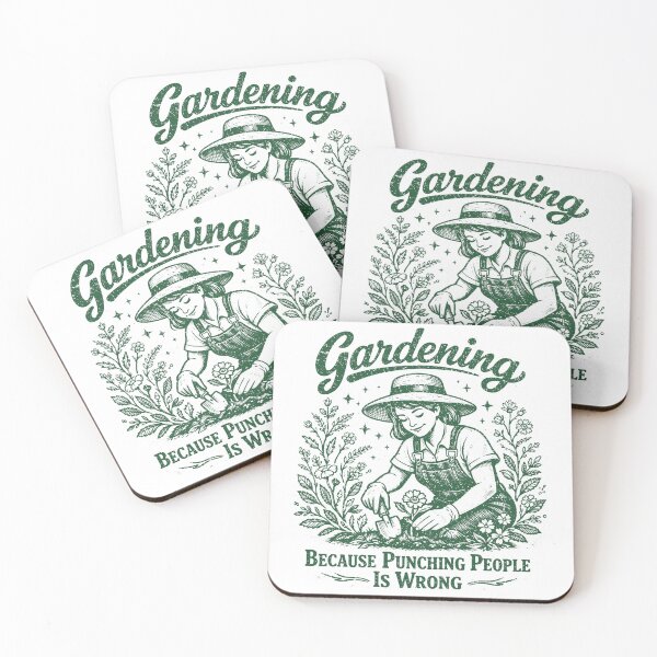 Item preview, Gardening Because Punching People is Wrong Funny Gardening designed and sold by will freed18.