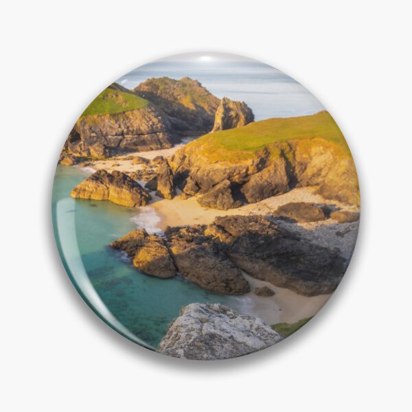 Item preview, Kynance Cove Coastal Landscape – Cornwall Seascape Art Print designed and sold by QuietCanvasArtworks.