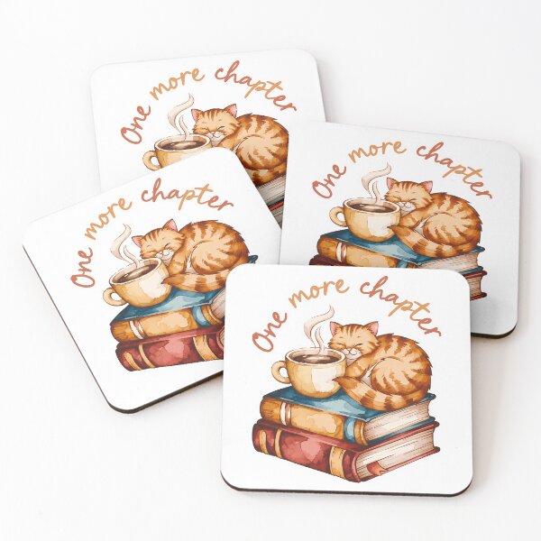 Item preview, One More Chapter Cozy Cat Books Coffee designed and sold by Fragy72.