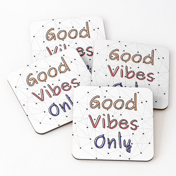 Item preview, Good Vibes Only Retro Geometric Line Art Typography designed and sold by Logic to Canvas.