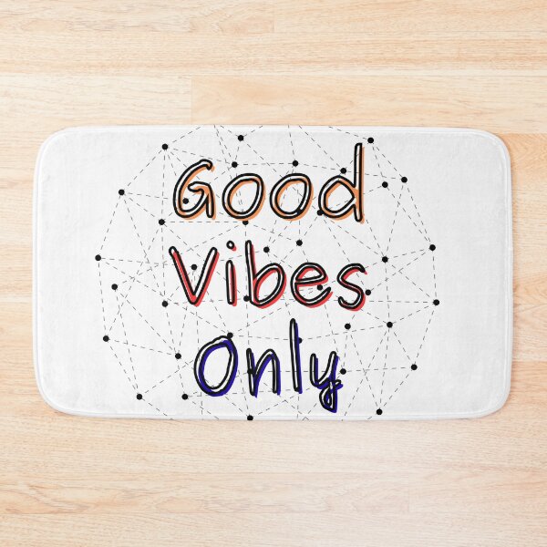 Item preview, Good Vibes Only Retro Geometric Line Art Typography designed and sold by Logic to Canvas.