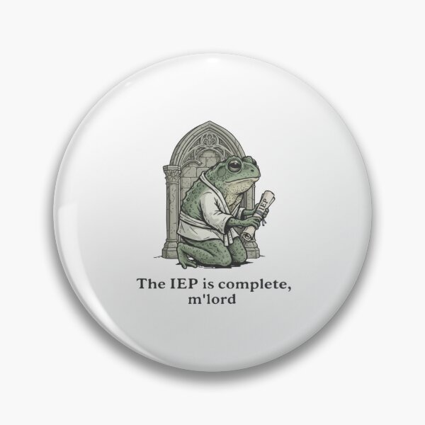 Item preview, Medieval Frog IEP Teacher Humor Gothic designed and sold by MotivaChic.