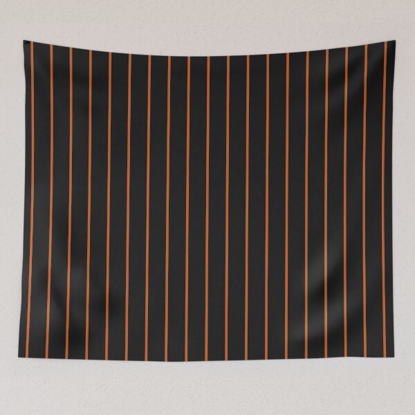 Item preview, Pinstriped Black And Burnt Orange Pattern designed and sold by pattern-archive.