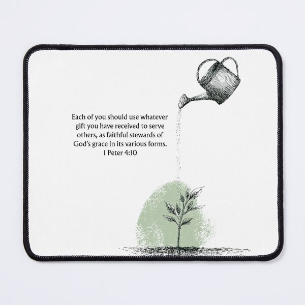 Item preview, 1 Peter 4:10 Bible Verse | Use Your Gifts to Serve Others | Christian Minimalist Faith Art | Purpose Scripture designed and sold by QuietBibleLines.
