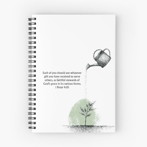 Item preview, 1 Peter 4:10 Bible Verse | Use Your Gifts to Serve Others | Christian Minimalist Faith Art | Purpose Scripture designed and sold by QuietBibleLines.