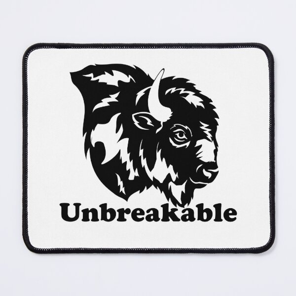 Item preview, Unbreakable Buffalo – Strong Western Minimalist Bison Design designed and sold by JulijaArt.