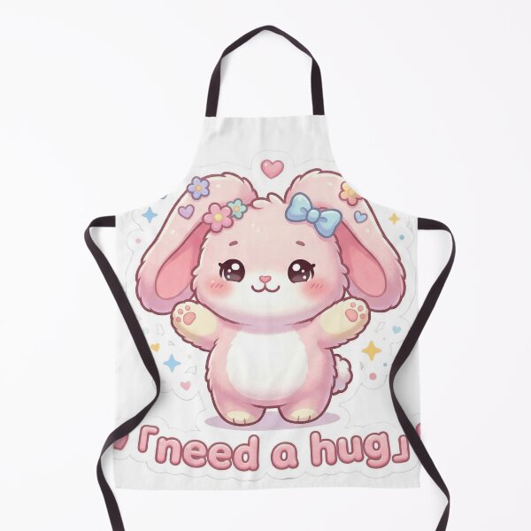 Item preview, Need A Hug Cute Bunny – Kawaii Emotional Support Sticker Pastel Aesthetic designed and sold by WorkVibe Studio.