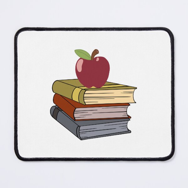 Item preview, Apple on Books designed and sold by NyxKnacksShop.