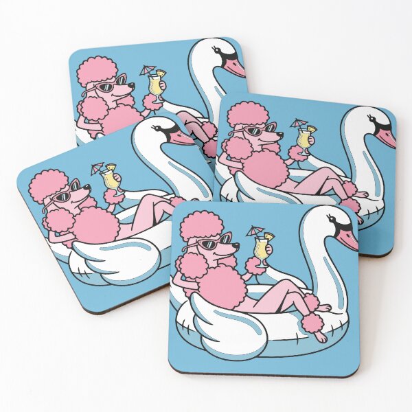 Item preview, Pink Poodle on Swan Float designed and sold by Yviemakes.