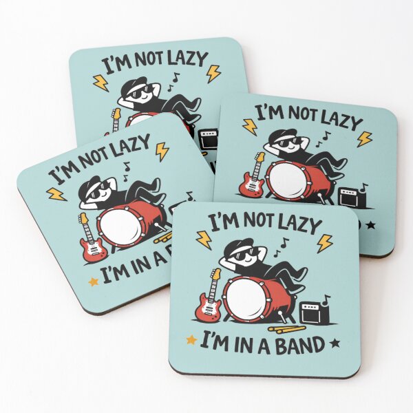 Item preview, i'm not lazy, i'm in a band  designed and sold by Sn1ver.