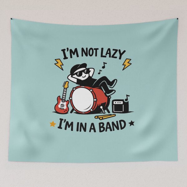 Item preview, i'm not lazy, i'm in a band  designed and sold by Sn1ver.