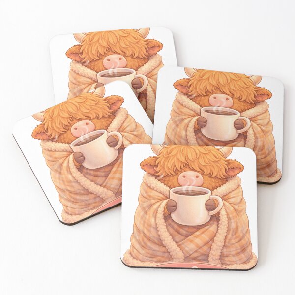 Aperçu de l'œuvre Stay Cozy – Highland Cow créée et vendue par Creative and Humorous Arts.