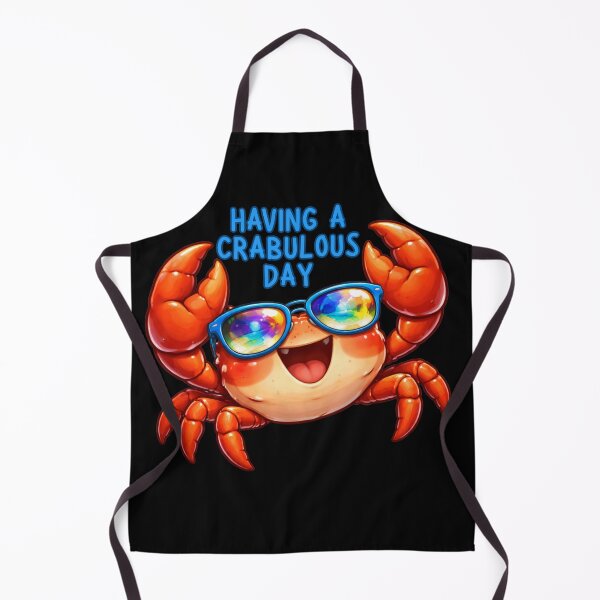 Item preview, Having a Crabulous Day, Beach Vacation Humor, Chill Summer Personality Crab designed and sold by Cana Creations.