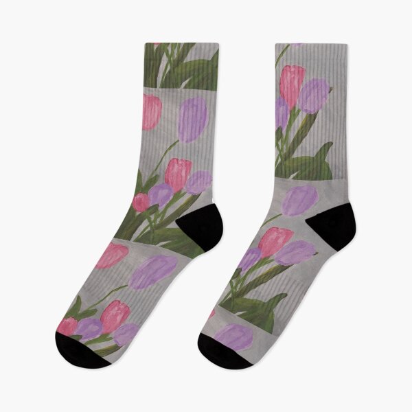 Artikelvorschau, Rosa und lila Tulpen entworfen und verkauft von coribeth.