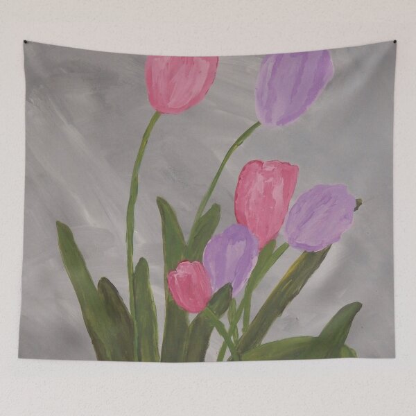 Item preview, Pink and Purple Tulips designed and sold by coribeth.