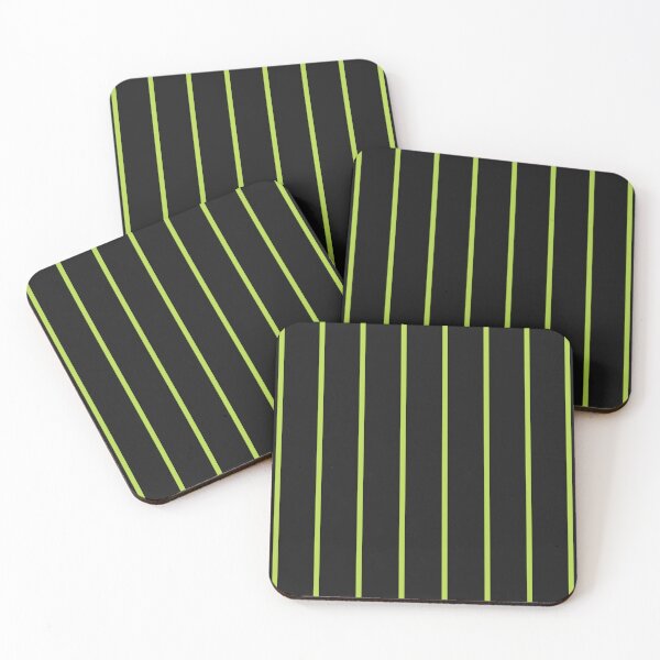 Item preview, Pinstriped Black And Lime Pattern designed and sold by pattern-archive.