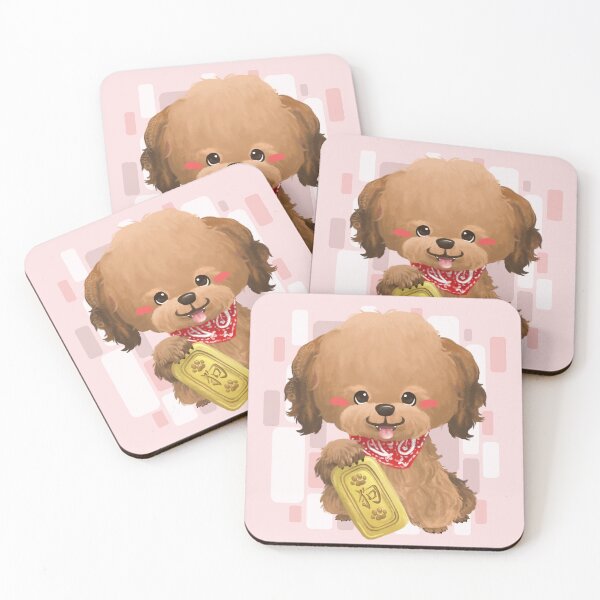 Item preview, Brown Poodle Holding a Golden designed and sold by Khotekmei.